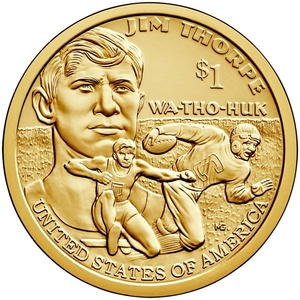 2018 1-dollar - P - Jim Thorpe - Wa-Tho-Huk reverse